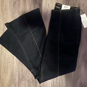NWT - Blue INC Pull-on high-rise flare jeans